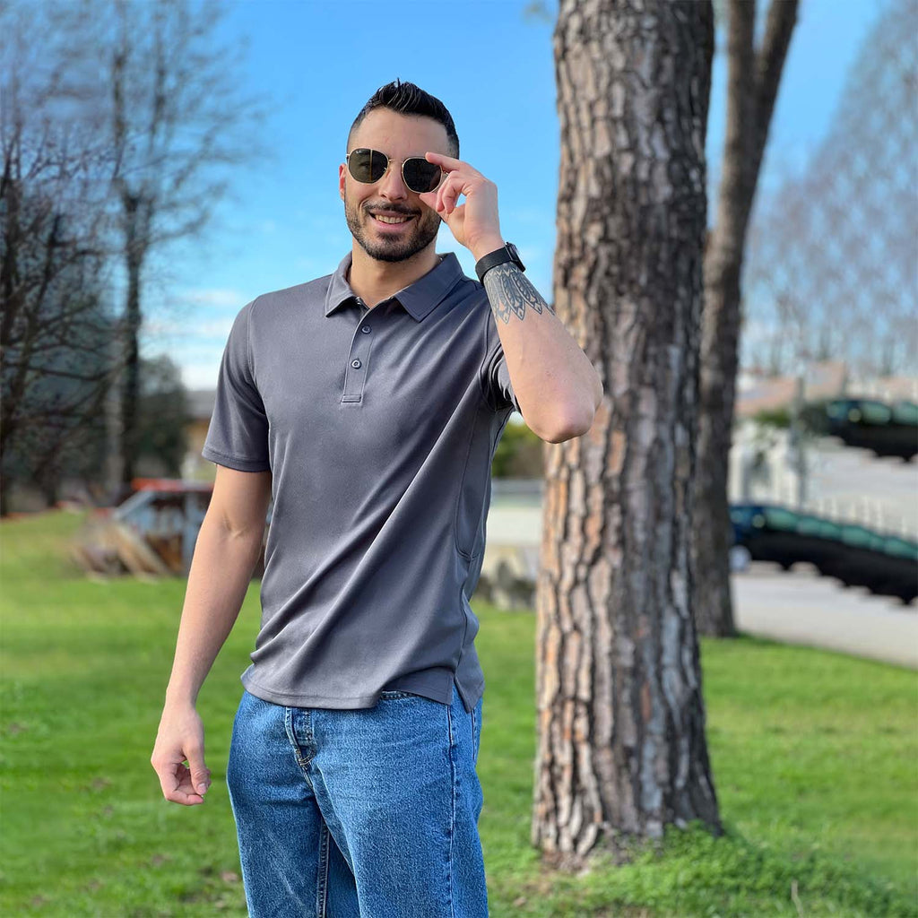 Activewear Collection | Men's Polo Shirt with Quick Dry Fabric & Dual Pockets | Comfortable for Outdoor Activities 5