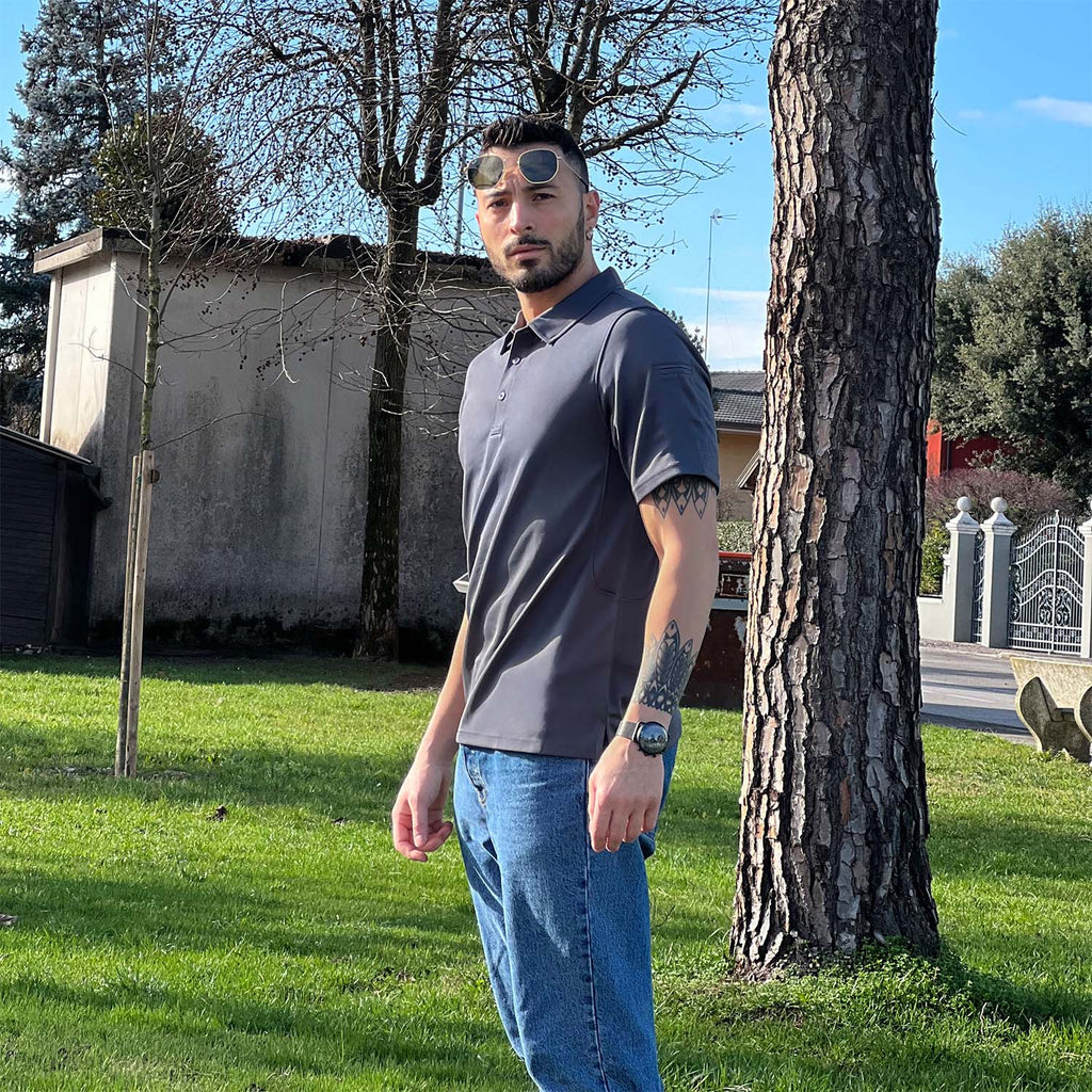 Activewear Collection | Men's Polo Shirt with Quick Dry Fabric & Dual Pockets | Comfortable for Outdoor Activities 6