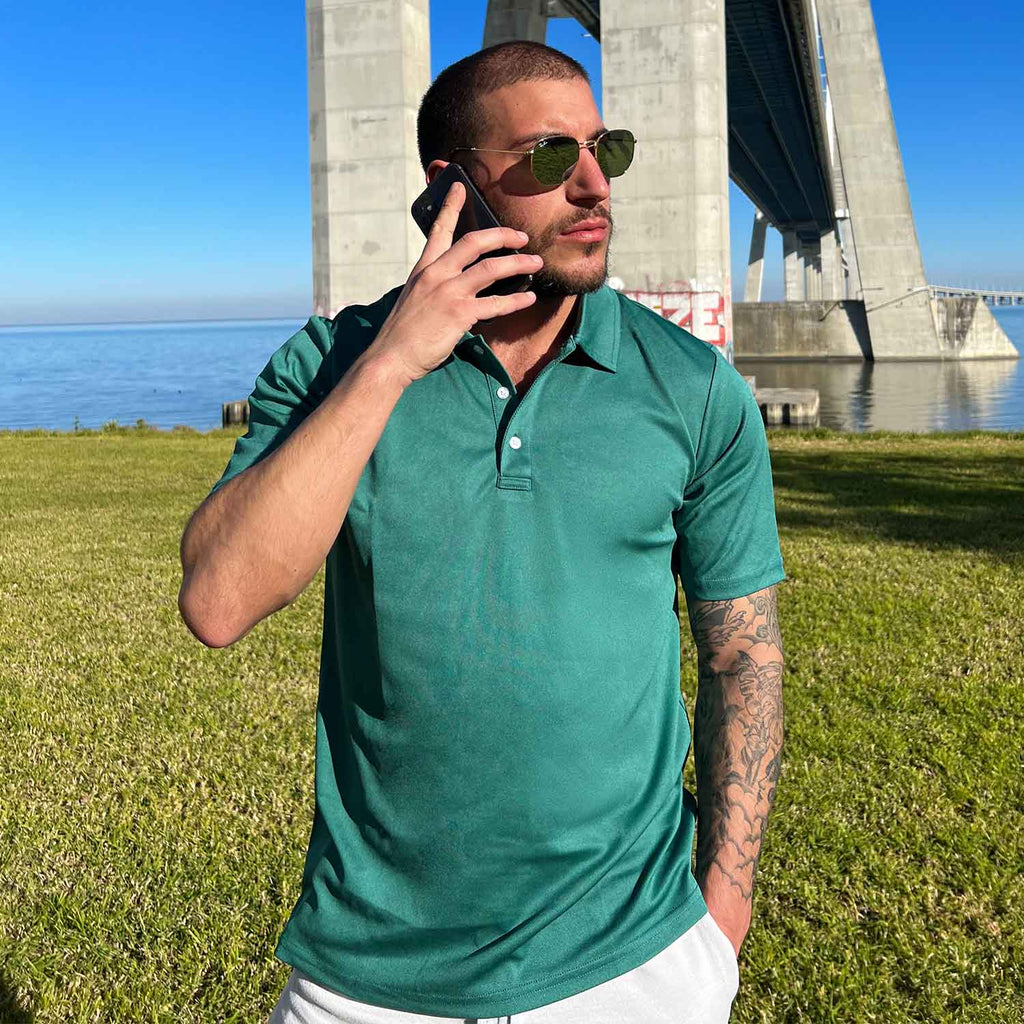 Activewear Collection | Men's Polo Shirt with Quick Dry Moisture-Wicking Fabric | Comfortable Fit for Sports and Outdoor Activities 8