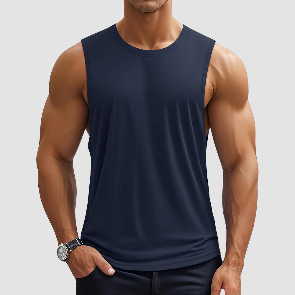 Activewear Essentials | Men's Tank Top with Quick-Dry Fabric | Lightweight Sleeveless Gym Shirt for Ultimate Comfort 0