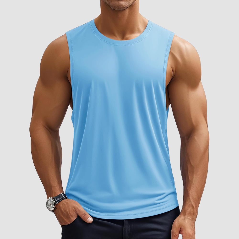 Activewear Essentials | Men's Tank Top with Quick-Dry Fabric | Lightweight Sleeveless Gym Shirt for Ultimate Comfort 2