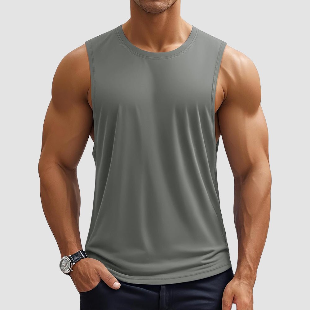 Activewear Essentials | Men's Tank Top with Quick-Dry Fabric | Lightweight Sleeveless Gym Shirt for Ultimate Comfort 4