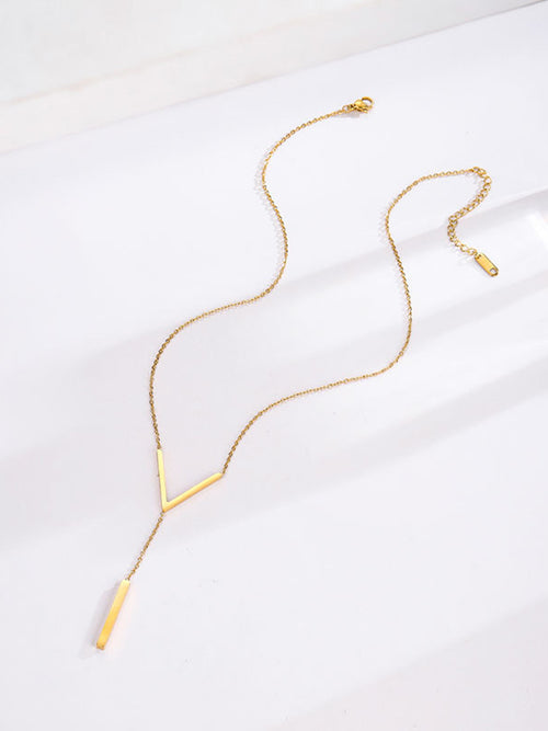Ava | Stylish Minimalist Titanium Steel Necklace 1