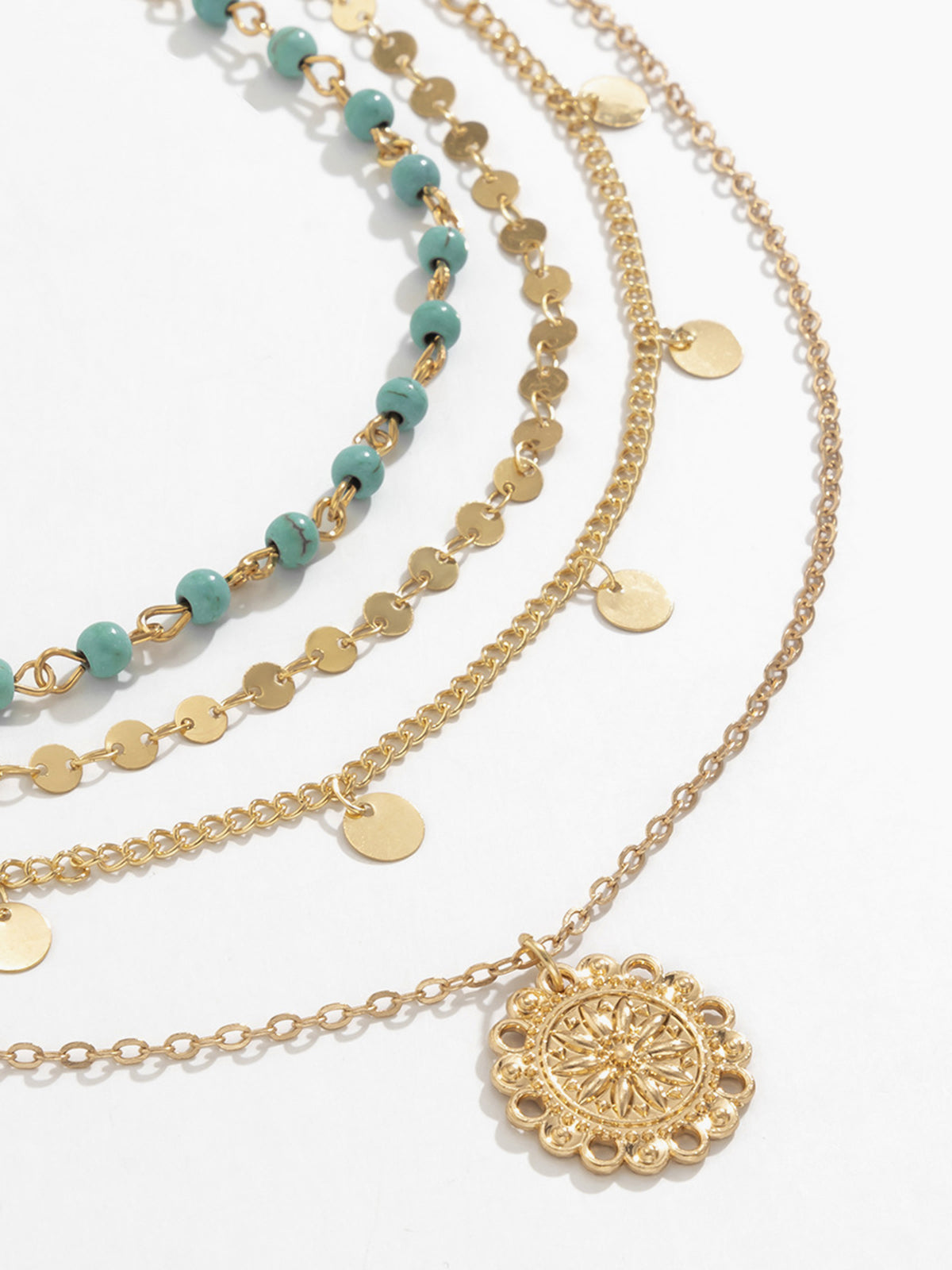 Sophie | Elegant Bohemian Multi-Layer Turquoise Necklace 2