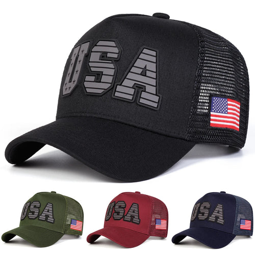 Stylish Baseball Cap with USA Letter Embroidery | Adjustable Fit for Outdoor Comfort 1