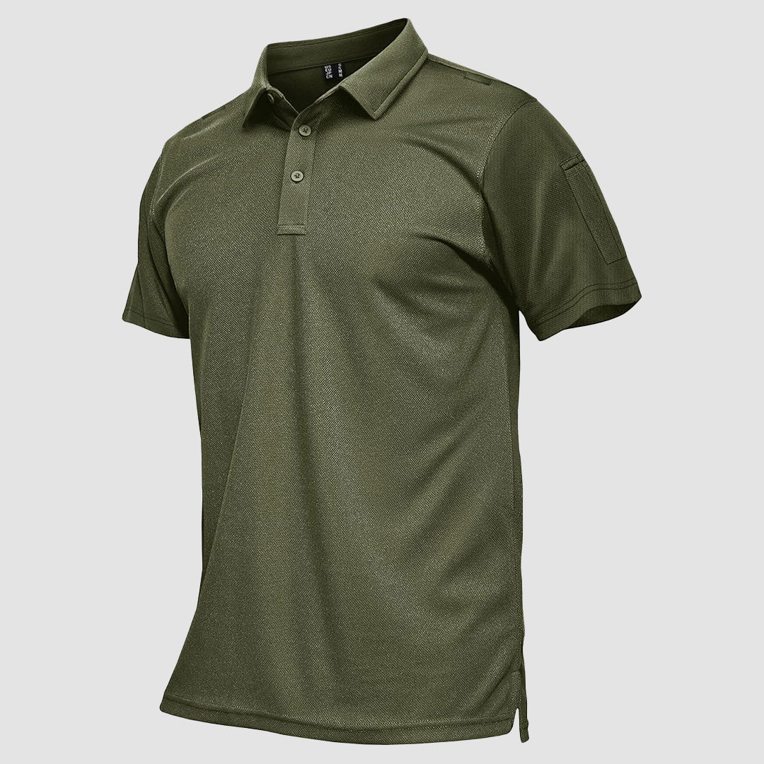 Tactical Performance Polo Shirt with UPF 50+ Sun Protection | Quick-Drying Fabric for Active Outdoor Comfort 0