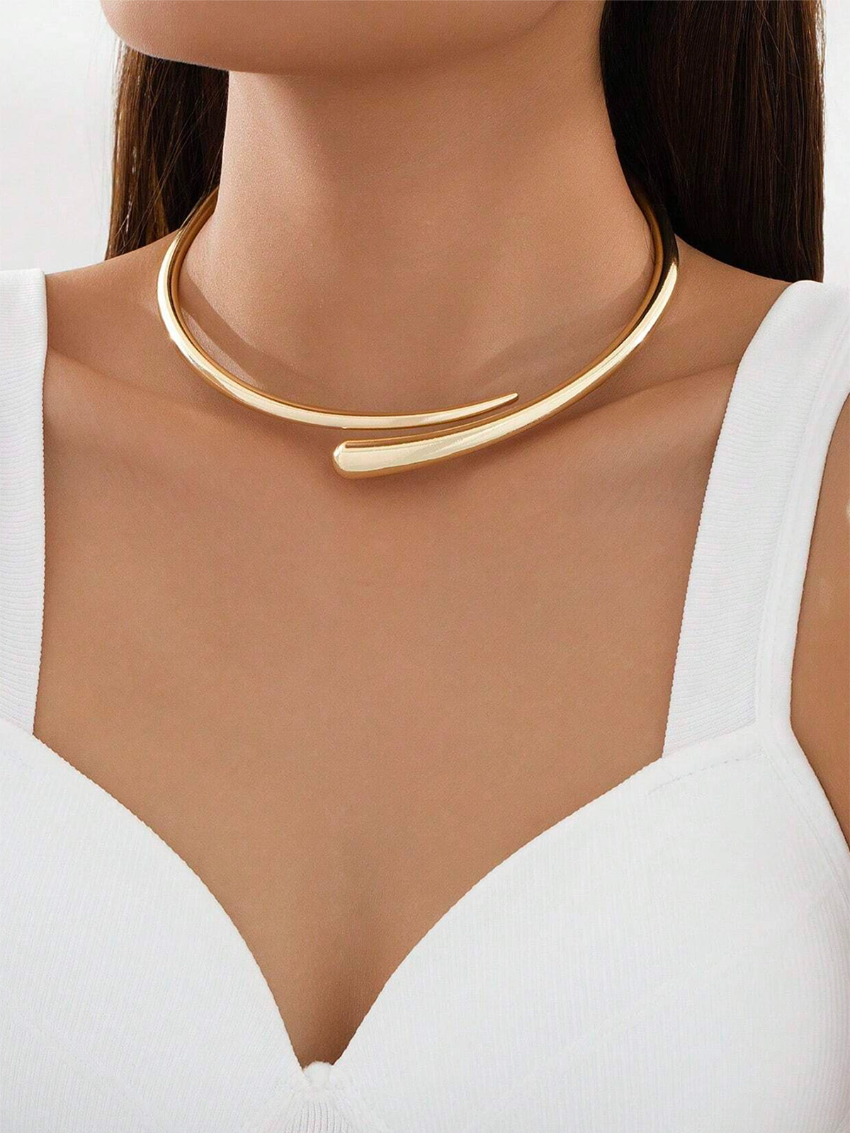 Zoe | Modern Elegant Waterfall Choker 0